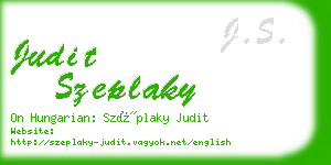 judit szeplaky business card